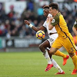 Nov. 4, 2017: Intense Premier League Clash between Swansea City and Brighton and Hove Albion at Liberty Stadium