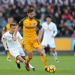 Nov. 4, 2017: Swansea City vs. Brighton and Hove Albion - Premier League Clash at Liberty Stadium Nov. 4, 2017: Swansea City vs. Brighton and Hove Albion - Premier League Clash at Liberty Stadium