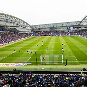 Panoramic View of The Amex Stadium: Brighton and Hove Albion vs Derby County, Sky Bet Championship Match (2016)