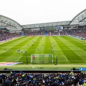 Panoramic View of The Amex Stadium: Brighton and Hove Albion vs Derby County, Sky Bet Championship Match (2016)