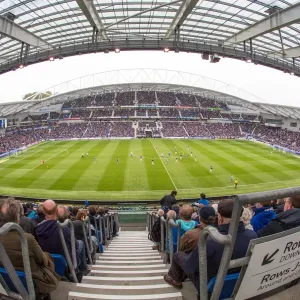 Panoramic View of The Amex Stadium: Brighton and Hove Albion vs Derby County, Sky Bet Championship Match (2016)