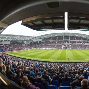 Panoramic View of The Amex Stadium: Brighton and Hove Albion vs Derby County, Sky Bet Championship Match (2016)