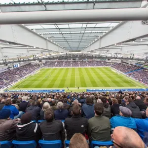 Panoramic View of The Amex Stadium: Brighton and Hove Albion vs Derby County, Sky Bet Championship Match (2016)