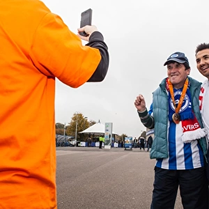 Paralympian Will Bayley Attends Brighton and Hove Albion vs. Norwich City Championship Match, October 2016