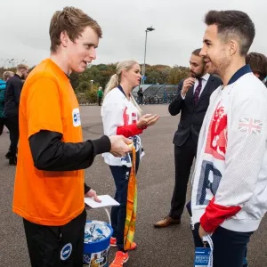 Paralympian Will Bayley Cheers for Brighton and Hove Albion at Norwich City Championship Match, October 2016 Paralympian Will Bayley Cheers for Brighton and Hove Albion at Norwich City Championship Match, October 2016