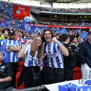 Passionate Brighton & Hove Albion Fans at FA Cup Semi-Final vs Manchester United (23APR23) Passionate Brighton & Hove Albion Fans at FA Cup Semi-Final vs Manchester United (23APR23)
