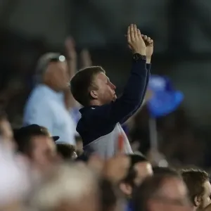 Passionate Fans of Brighton and Hove Albion vs. Nottingham Forest at the American Express Community Stadium (12th August 2016) Passionate Fans of Brighton and Hove Albion vs. Nottingham Forest at the American Express Community Stadium (12th August 2016)