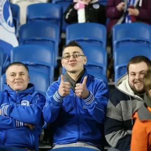 Passionate Moment: Brighton & Hove Albion Fans vs Leeds United (24FEB15) Passionate Moment: Brighton & Hove Albion Fans vs Leeds United (24FEB15)