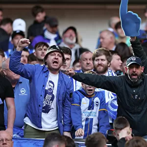 Passionate Moments at Wembley: Brighton and Hove Albion's FA Cup Semi-Final Battle against Manchester United (23APR23)