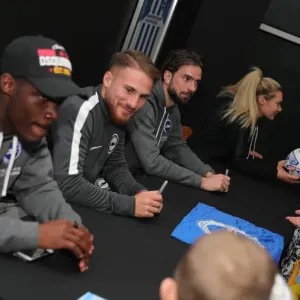 Player Signing Session at Brighton & Hove Albion FC's Dicks Bar, American Express Community Stadium (18FEB20) Player Signing Session at Brighton & Hove Albion FC's Dicks Bar, American Express Community Stadium (18FEB20)