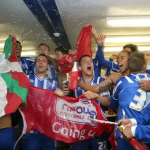 The Players Celebrate Promotion Print The Players Celebrate Promotion Print