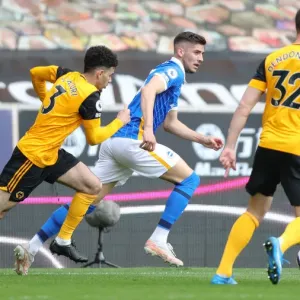 Premier League Battle: Wolverhampton Wanderers vs. Brighton and Hove Albion at Molineux Stadium (May 9, 2021) Premier League Battle: Wolverhampton Wanderers vs. Brighton and Hove Albion at Molineux Stadium (May 9, 2021)