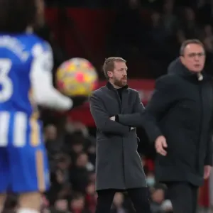 Premier League Showdown: Manchester United vs. Brighton and Hove Albion at Old Trafford - 15FEB22 Premier League Showdown: Manchester United vs. Brighton and Hove Albion at Old Trafford - 15FEB22