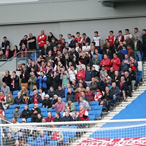 Rotherham Fans at American Express Community Stadium during SkyBet Championship Match against Brighton & Hove Albion (25th October 2014)