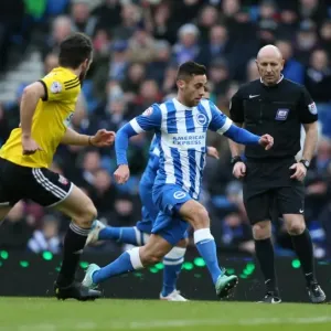 Sam Baldock in Action: Brighton & Hove Albion vs. Brentford, American Express Community Stadium (January 17, 2015)
