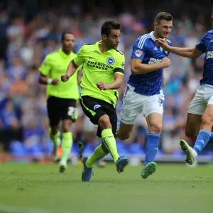 Sam Baldock in Action: Ipswich Town vs. Brighton & Hove Albion, Sky Bet Championship (28.08.2015)