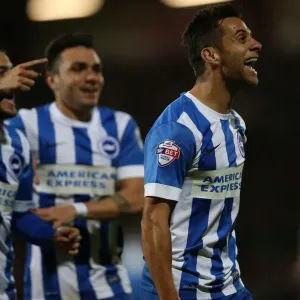 Sam Baldock Scores for Brighton and Hove Albion in SkyBet Championship Clash against Bournemouth, 1st November 2014 Sam Baldock Scores for Brighton and Hove Albion in SkyBet Championship Clash against Bournemouth, 1st November 2014