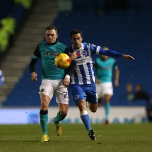 Sam Baldock Scores for Brighton & Hove Albion Against Wigan Athletic in Sky Bet Championship 2014