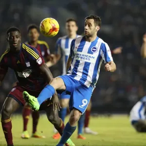 Sam Baldock Scores the Winner: Brighton & Hove Albion Edge Ipswich Town in Championship Clash (14/02/2017)