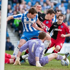 Sam Vokes in Action: Brighton & Hove Albion vs Portsmouth, Championship Clash at Amex Stadium (March 10, 2012) Sam Vokes in Action: Brighton & Hove Albion vs Portsmouth, Championship Clash at Amex Stadium (March 10, 2012)