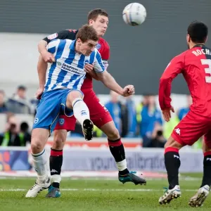 Sam Vokes in Action: Championship Clash between Brighton & Hove Albion and Portsmouth at Amex Stadium (March 10, 2012) Sam Vokes in Action: Championship Clash between Brighton & Hove Albion and Portsmouth at Amex Stadium (March 10, 2012)