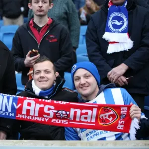 Sea of Passionate Brighton & Hove Albion Fans vs. Arsenal in FA Cup Showdown (25Jan15) Sea of Passionate Brighton & Hove Albion Fans vs. Arsenal in FA Cup Showdown (25Jan15)