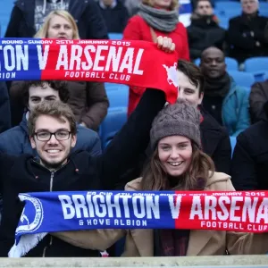 Sea of Passionate Fans: Brighton & Hove Albion vs Arsenal FA Cup Showdown (25Jan15) Sea of Passionate Fans: Brighton & Hove Albion vs Arsenal FA Cup Showdown (25Jan15)