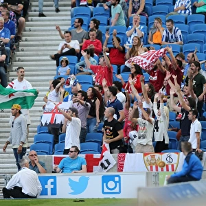 Sevilla FC Fans in Action: Brighton and Hove Albion vs Sevilla FC Pre-season Friendly (02.08.2015)