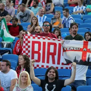Sevilla FC Fans in Action during Brighton and Hove Albion vs Sevilla FC Pre-season Friendly (02.08.2015) Sevilla FC Fans in Action during Brighton and Hove Albion vs Sevilla FC Pre-season Friendly (02.08.2015)