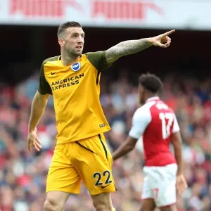 Shane Duffy of Brighton and Hove Albion Faces Off Against Arsenal in Premier League Clash (01OCT17) Shane Duffy of Brighton and Hove Albion Faces Off Against Arsenal in Premier League Clash (01OCT17)