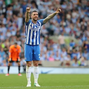 Shane Duffy Defending: Brighton & Hove Albion vs Manchester City (Premier League, 12th August 2017) Shane Duffy Defending: Brighton & Hove Albion vs Manchester City (Premier League, 12th August 2017)