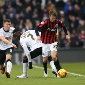 Solly March Leads Brighton and Hove Albion Charge Against Derby County (6th December 2014)