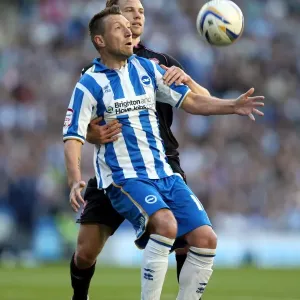 Stephen Dobbie Print, Brighton & Hove Albion vs Birmingham City