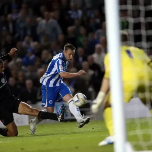 Stephen Dobbie Shoots Print, Amex Stadium 2012