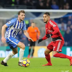 Stephens vs. Pereyra: Intense Midfield Battle at Brighton and Hove Albion vs. Watford (23DEC17) Stephens vs. Pereyra: Intense Midfield Battle at Brighton and Hove Albion vs. Watford (23DEC17)