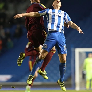 Steve Sidwell in Action: Brighton & Hove Albion vs. Ipswich Town, EFL Sky Bet Championship 2017