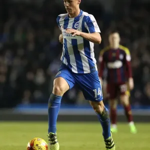 Steve Sidwell of Brighton and Hove Albion in Action against Ipswich Town, EFL Sky Bet Championship 2017