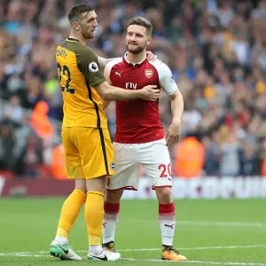 Former Teammates Clash: Shane Duffy (Brighton) vs. Shkodran Mustafi (Arsenal) - Premier League Showdown, 01OCT17 Former Teammates Clash: Shane Duffy (Brighton) vs. Shkodran Mustafi (Arsenal) - Premier League Showdown, 01OCT17