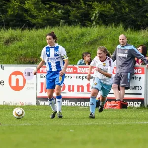 Thrilling Clash: Brighton & Hove Albion vs. West Ham United (Women's Football, 2013-14 Season)