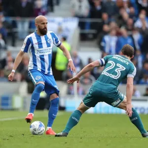 A Tight Championship Clash: Brighton and Hove Albion vs. Wigan Athletic (17th April 2017, American Express Community Stadium) A Tight Championship Clash: Brighton and Hove Albion vs. Wigan Athletic (17th April 2017, American Express Community Stadium)