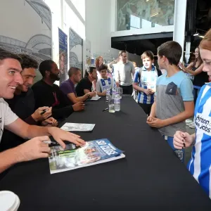 Unforgettable Fan Interaction: Brighton & Hove Albion FC Club Shop Signing Event, September 2013
