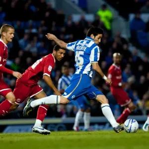 Vicente's Long-Range Shot at Amex Stadium: Brighton & Hove Albion vs. Reading, April 10, 2012 Vicente's Long-Range Shot at Amex Stadium: Brighton & Hove Albion vs. Reading, April 10, 2012