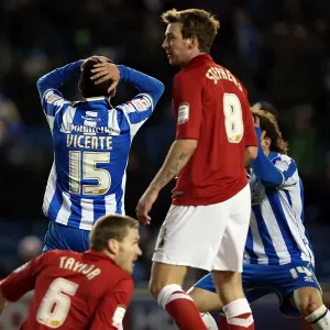 Vicente's Unwavering Determination: Brighton & Hove Albion vs Charlton Athletic (April 2013, Amex Stadium)