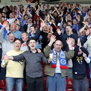 Walsall Celebrations: A Memorable Away Game from Brighton & Hove Albion's 2010-11 Season