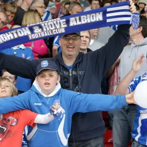 Walsall Celebrations: A Memorable Away Game from Brighton & Hove Albion's 2010-11 Season