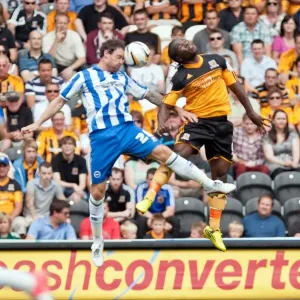 Wayne Bridge in Action for Brighton & Hove Albion Against Hull City, Npower Championship, August 18, 2012
