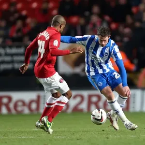 Wayne Bridge in action during Charlton Athletic v Brighton & Hove Albion, Npower Championship, The Valley, London