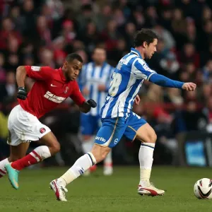 Wayne Bridge in Action: Charlton Athletic vs. Brighton & Hove Albion, December 8, 2012