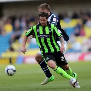 Wayne Bridge Print - Millwall vs. Brighton & Hove Albion, 2012 Wayne Bridge Print - Millwall vs. Brighton & Hove Albion, 2012