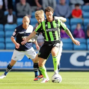 Wayne Bridge Print, Millwall v Brighton & Hove Albion, The Den